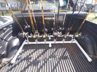 fishing rod carrier for truck