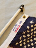 Rod Holder Boat Flag Pole with American Flag - Made in USA