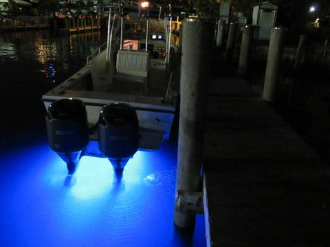 LED Underwater Transom Lights "Double Square"